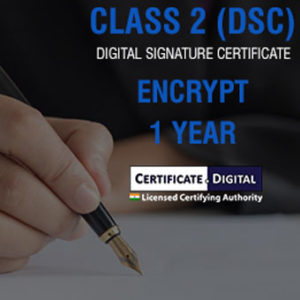 Class 2 DSC Encrypt 1 Year